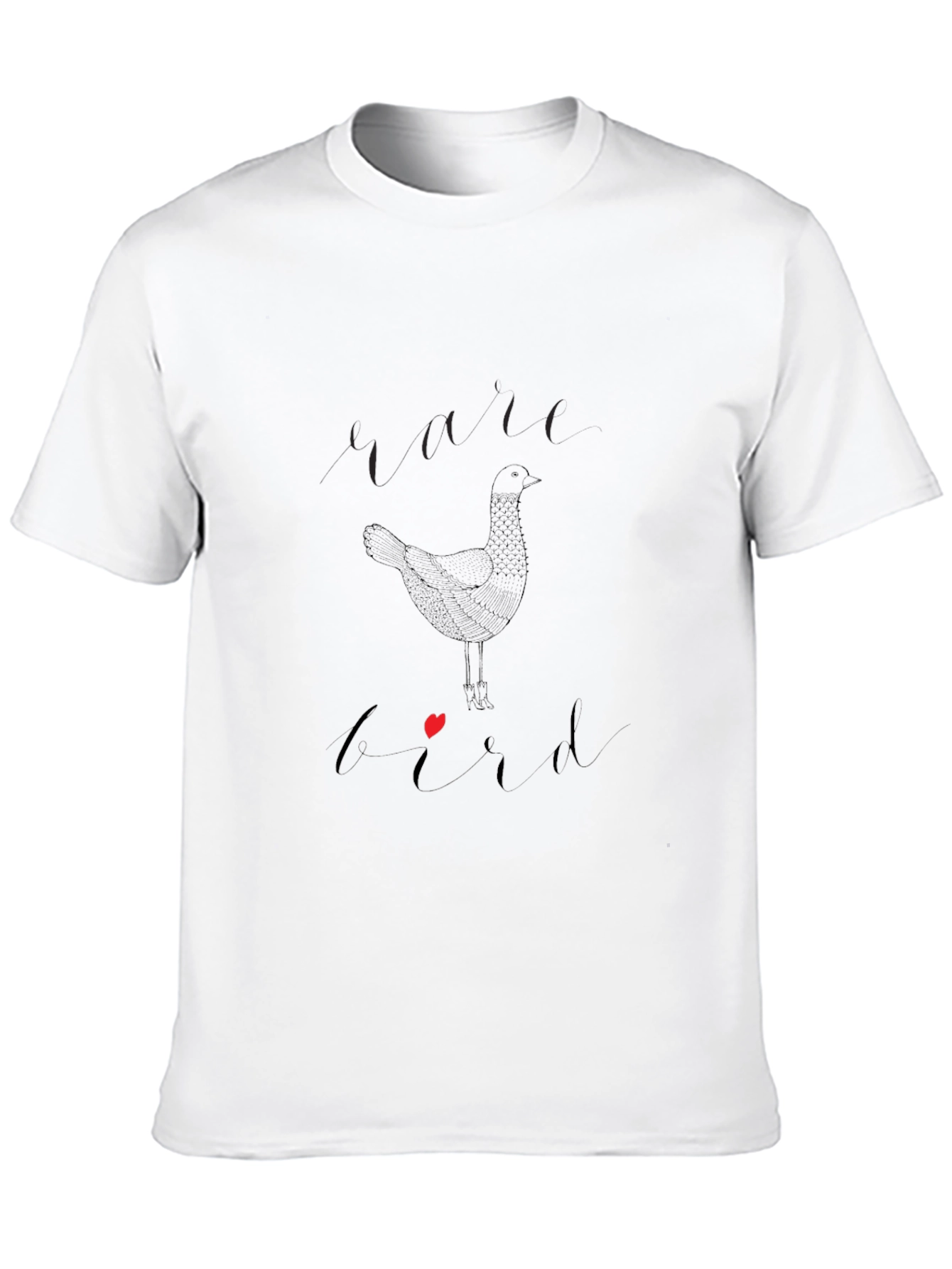 Bird With Heart Graphic Tee