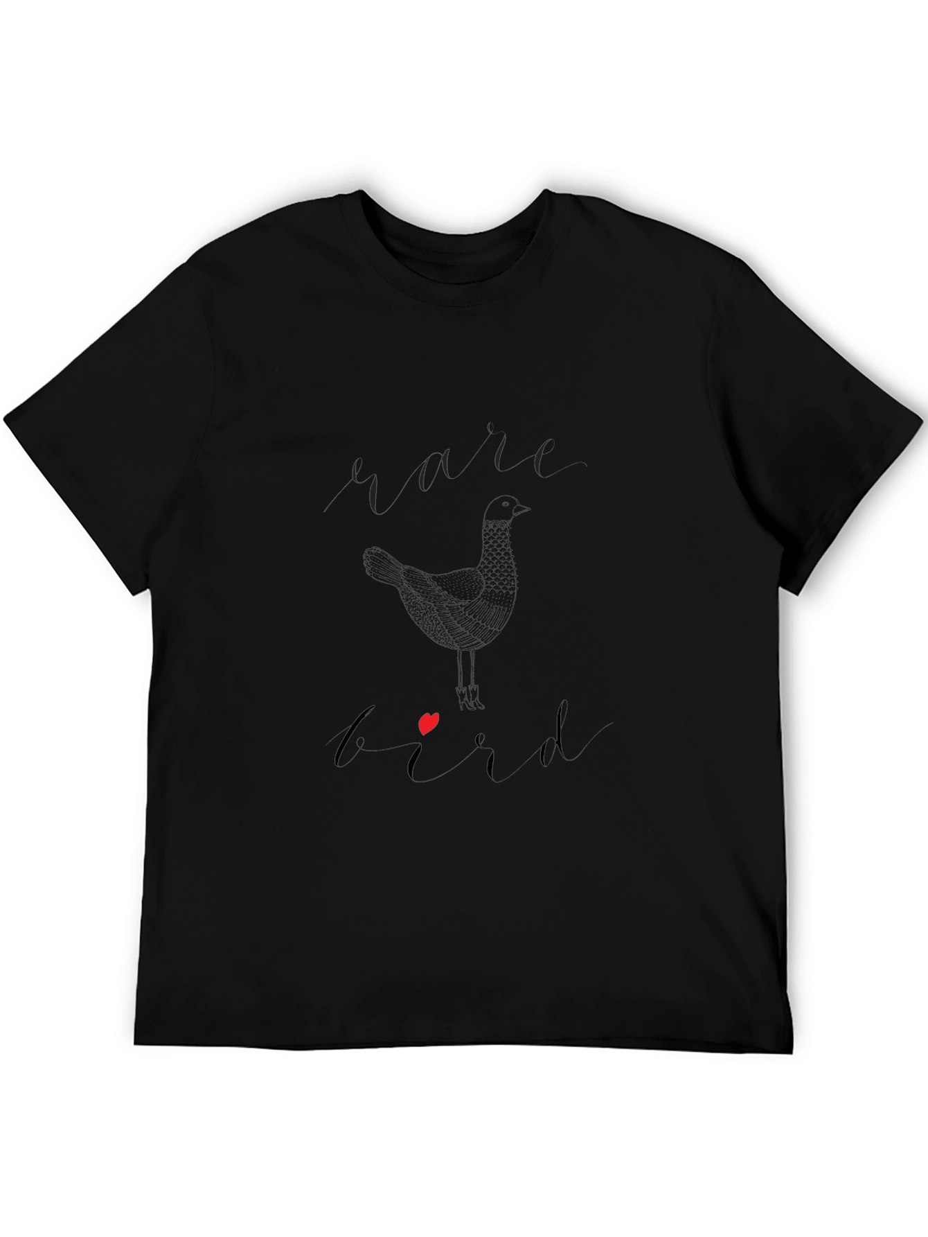 Bird With Heart Graphic Tee