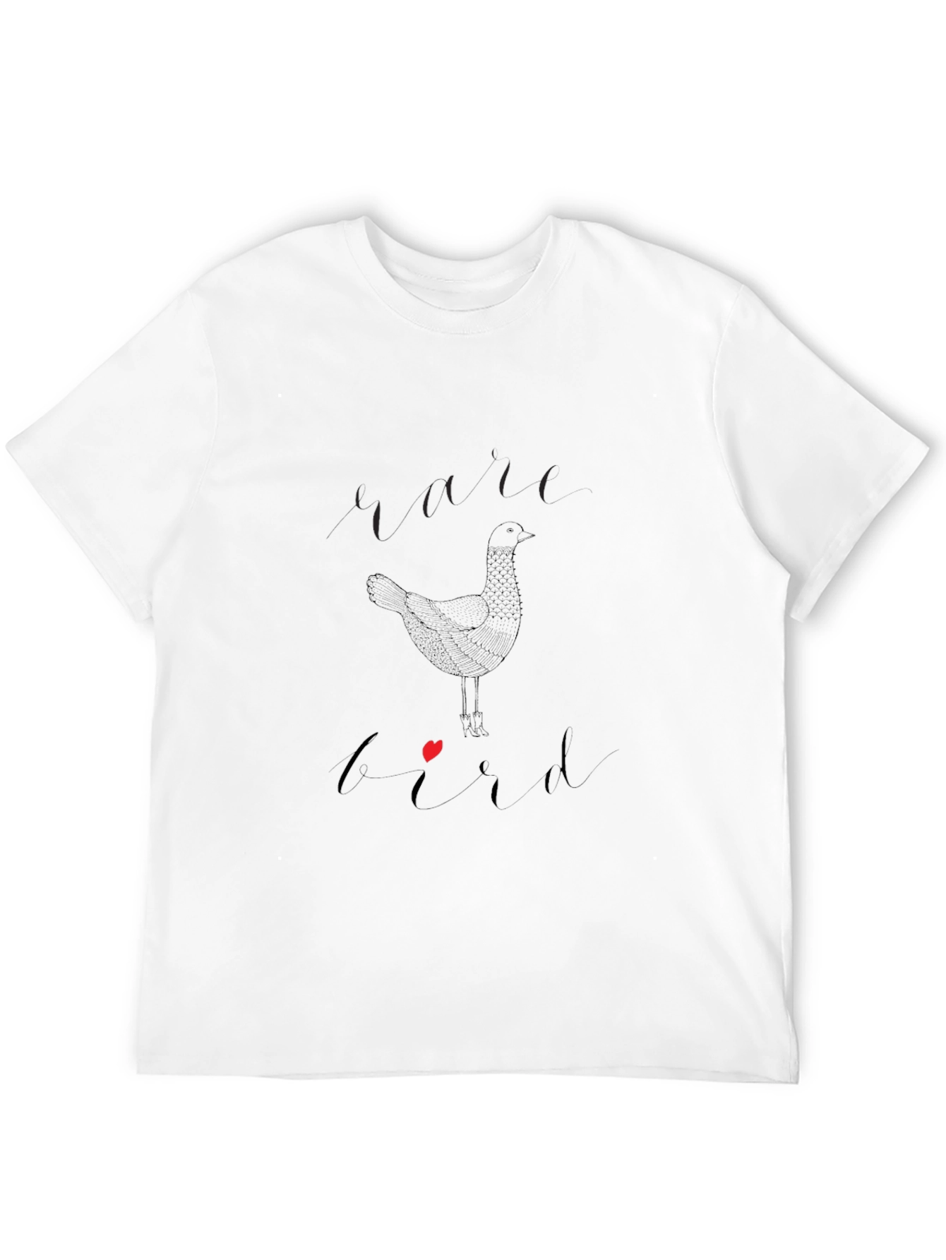 Bird With Heart Graphic Tee