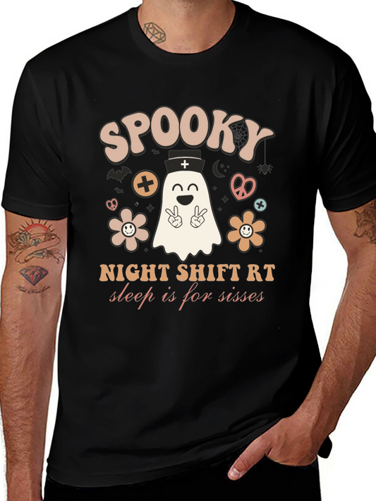 Spooky Night Shift RT T-Shirt - Sleep is for Sissies!