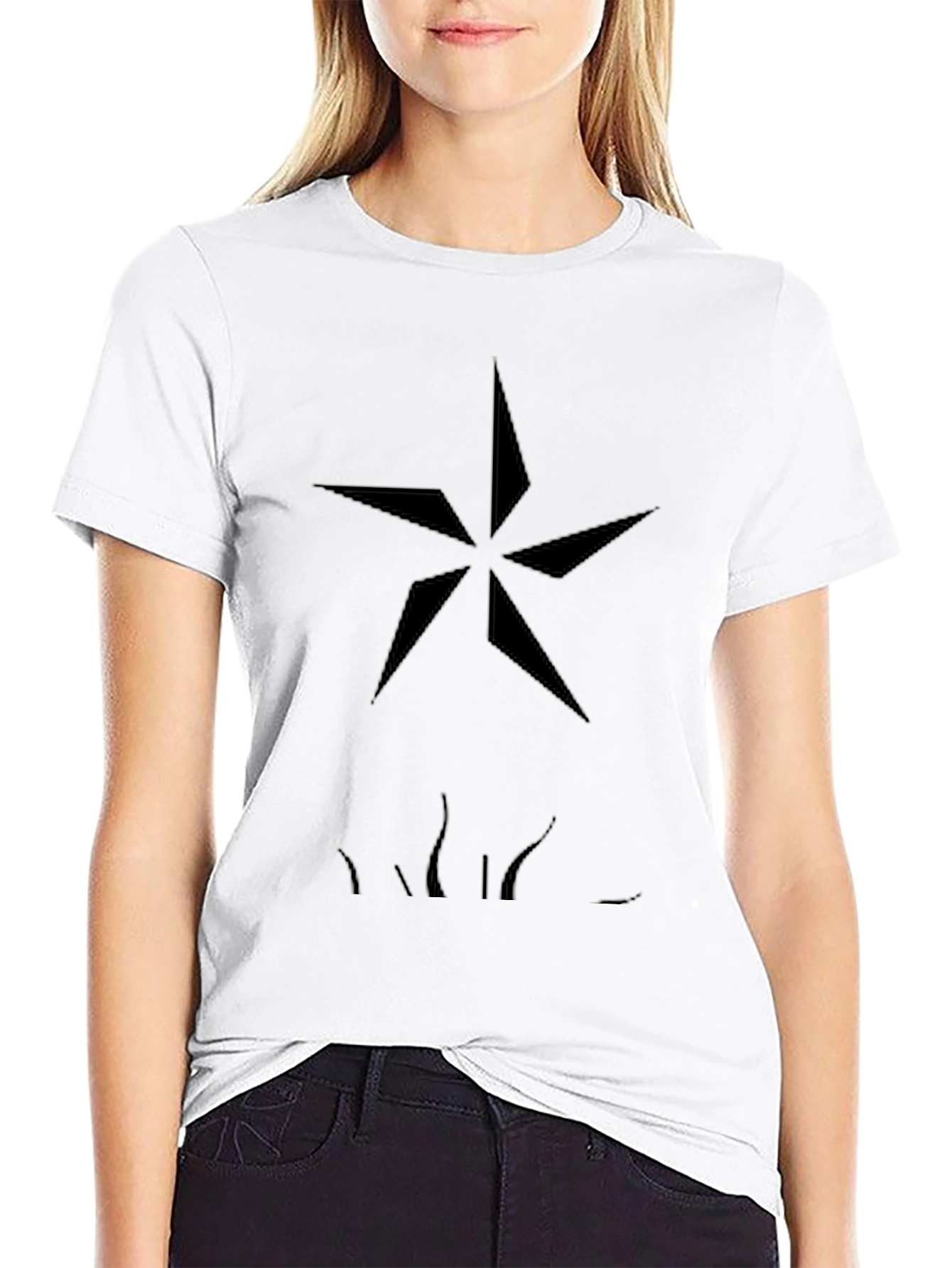 Black Star Graphic Mens T-Shirt
