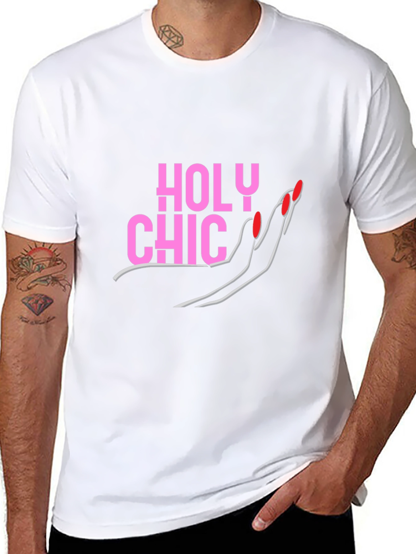 Holy Chic Graphic Tee - Fashionable Womens T-Shirt