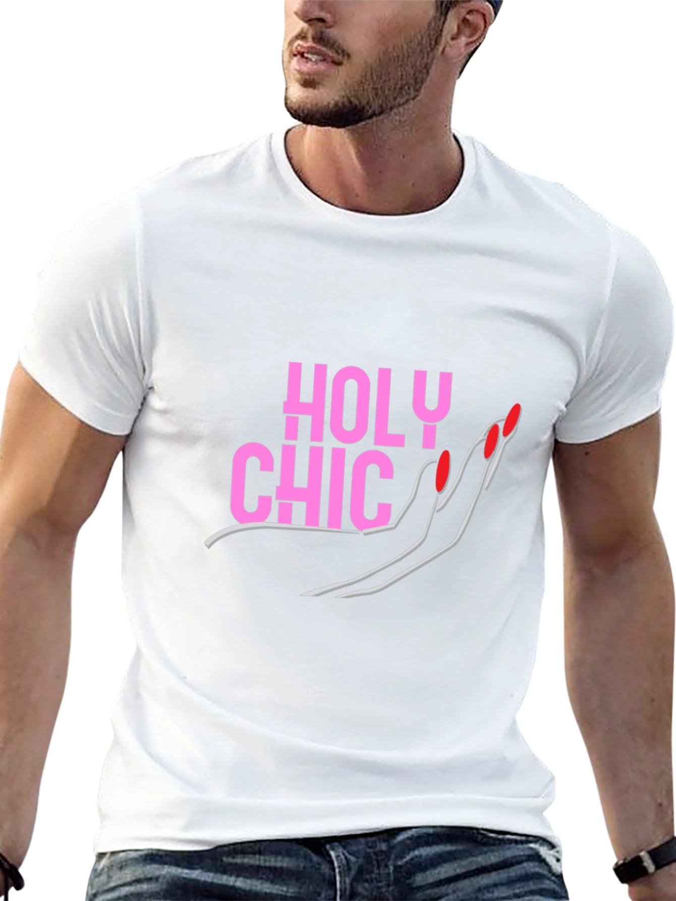 Holy Chic Graphic Tee - Fashionable Womens T-Shirt