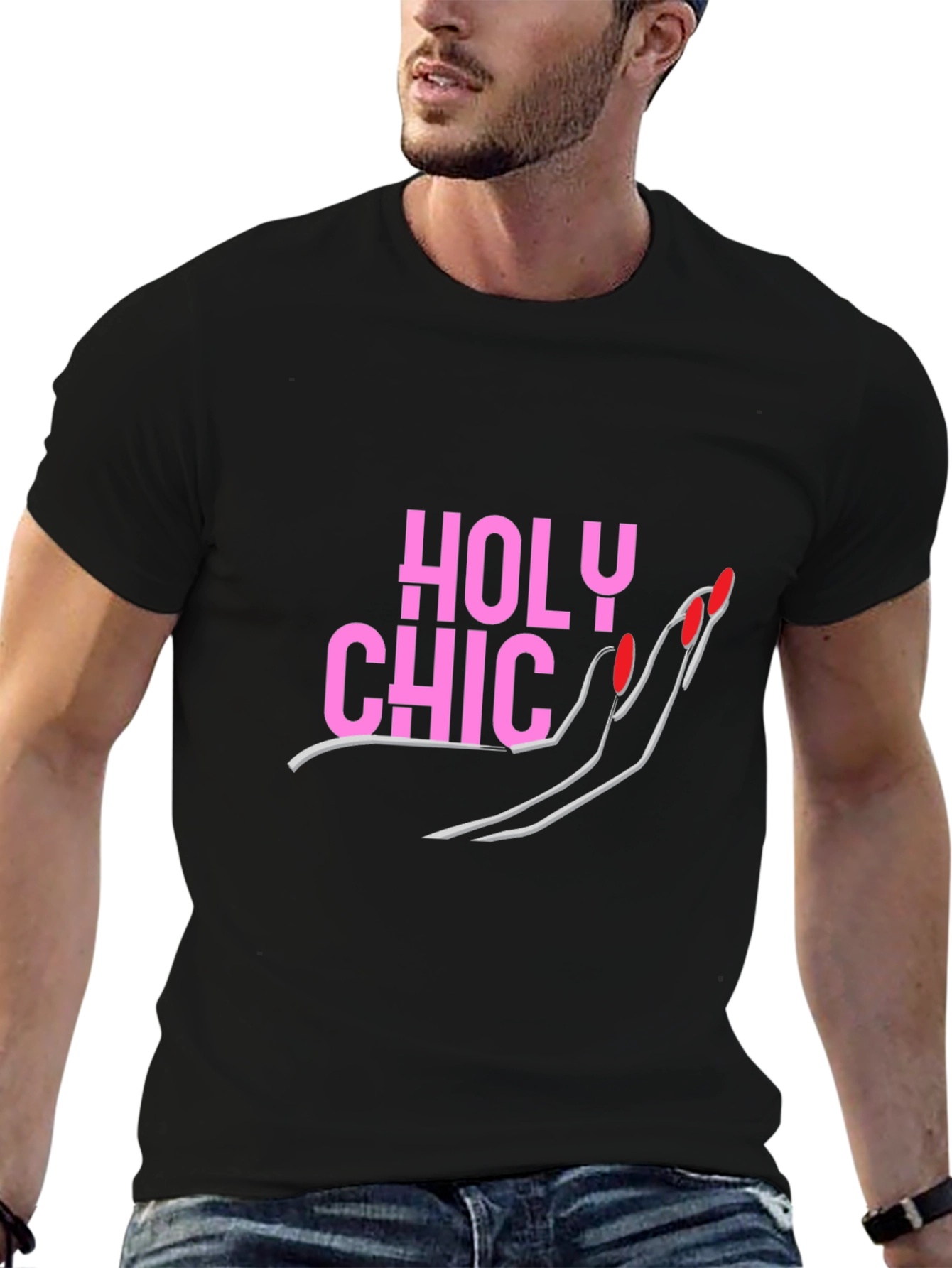 Holy Chic Graphic Tee - Fashionable Womens T-Shirt