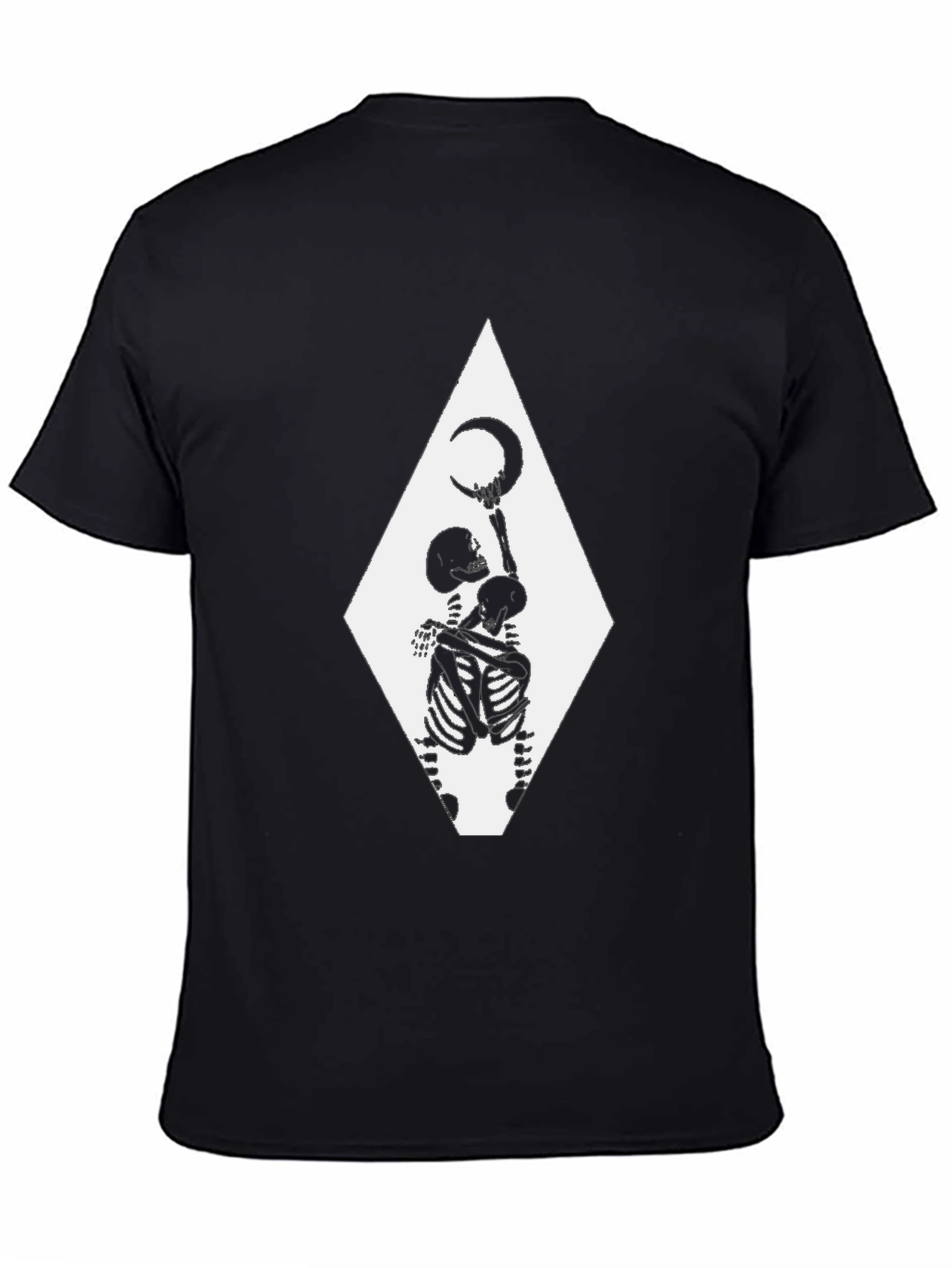 Skeleton Moon T-Shirt - Gothic Graphic Tee