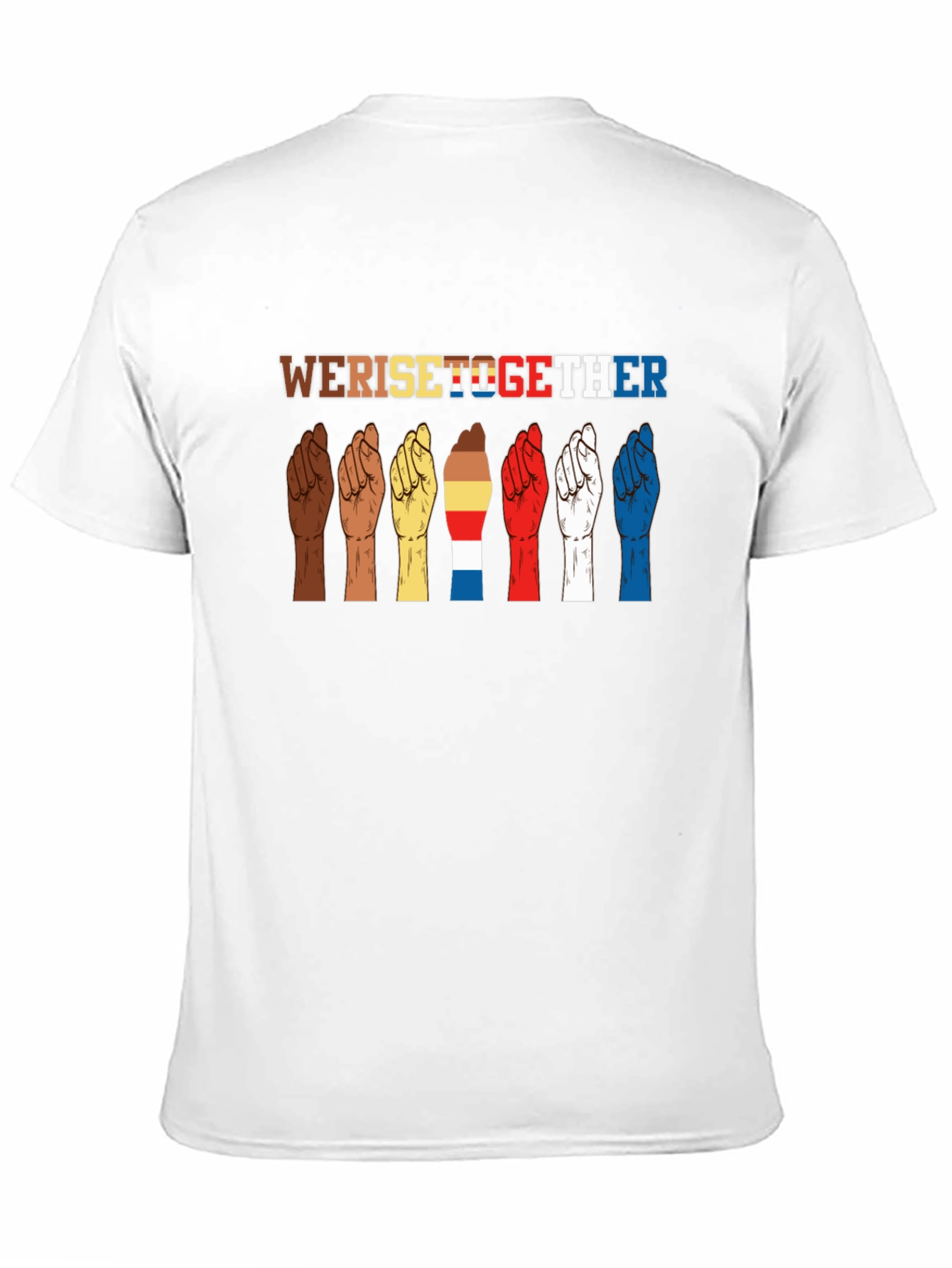 We Rise Together Graphic Tee - Black