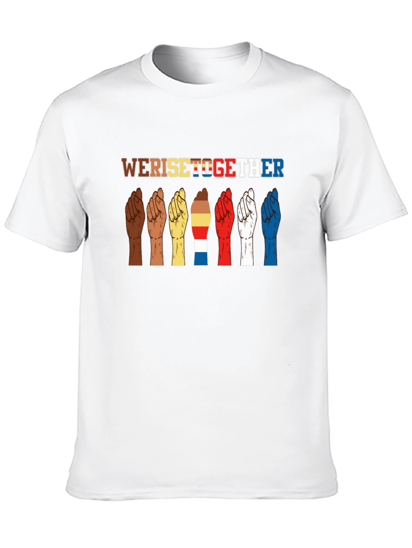 We Rise Together Graphic Tee - Black