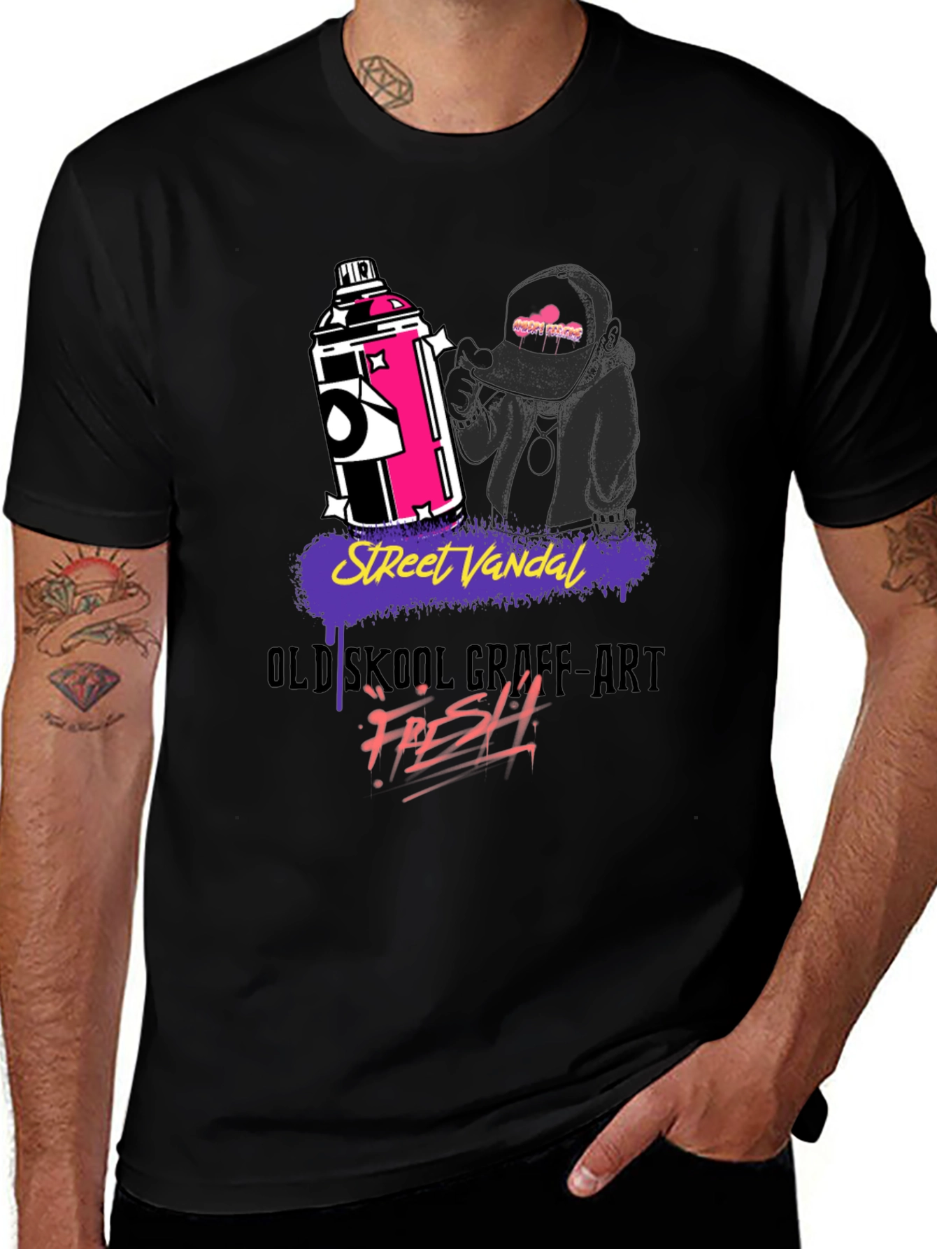 Street Vandal Graffiti Art Graphic T-Shirt