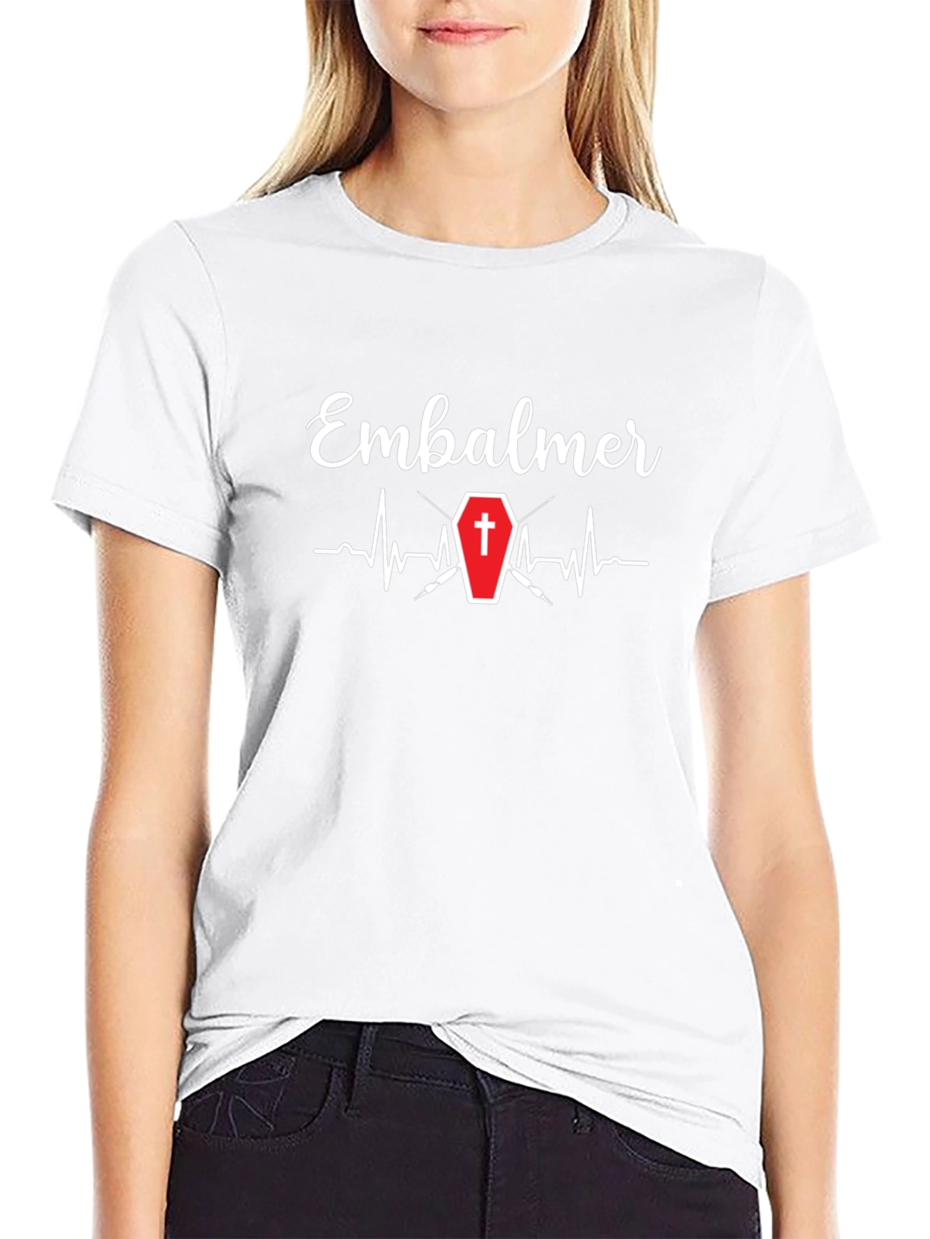 Embalmer Heartbeat Coffin T-Shirt