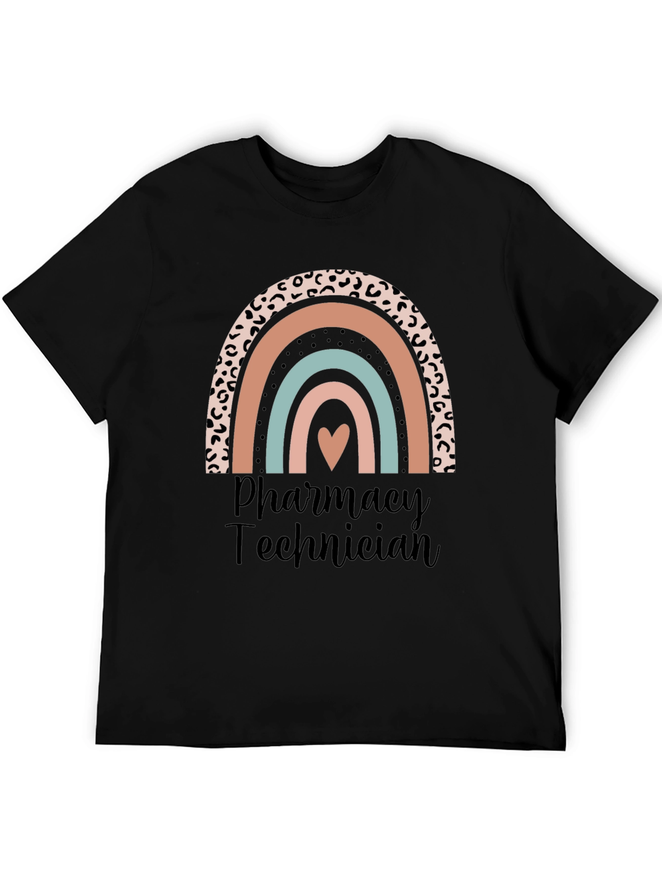 Pharmacy Technician Rainbow Heart T-Shirt