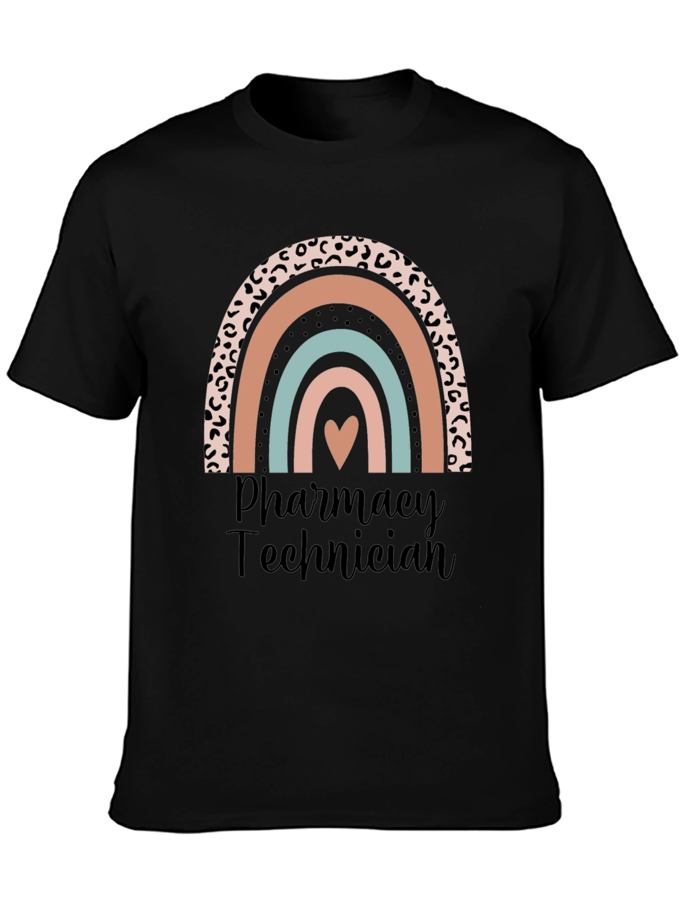 Pharmacy Technician Rainbow Heart T-Shirt