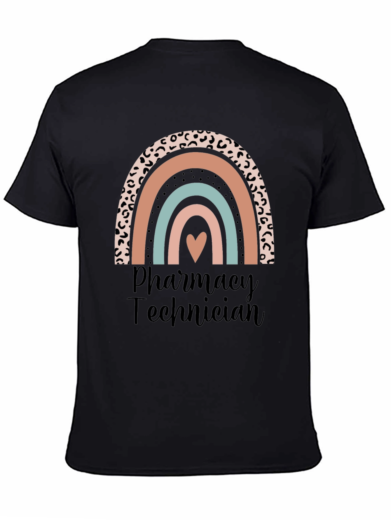 Pharmacy Technician Rainbow Heart T-Shirt