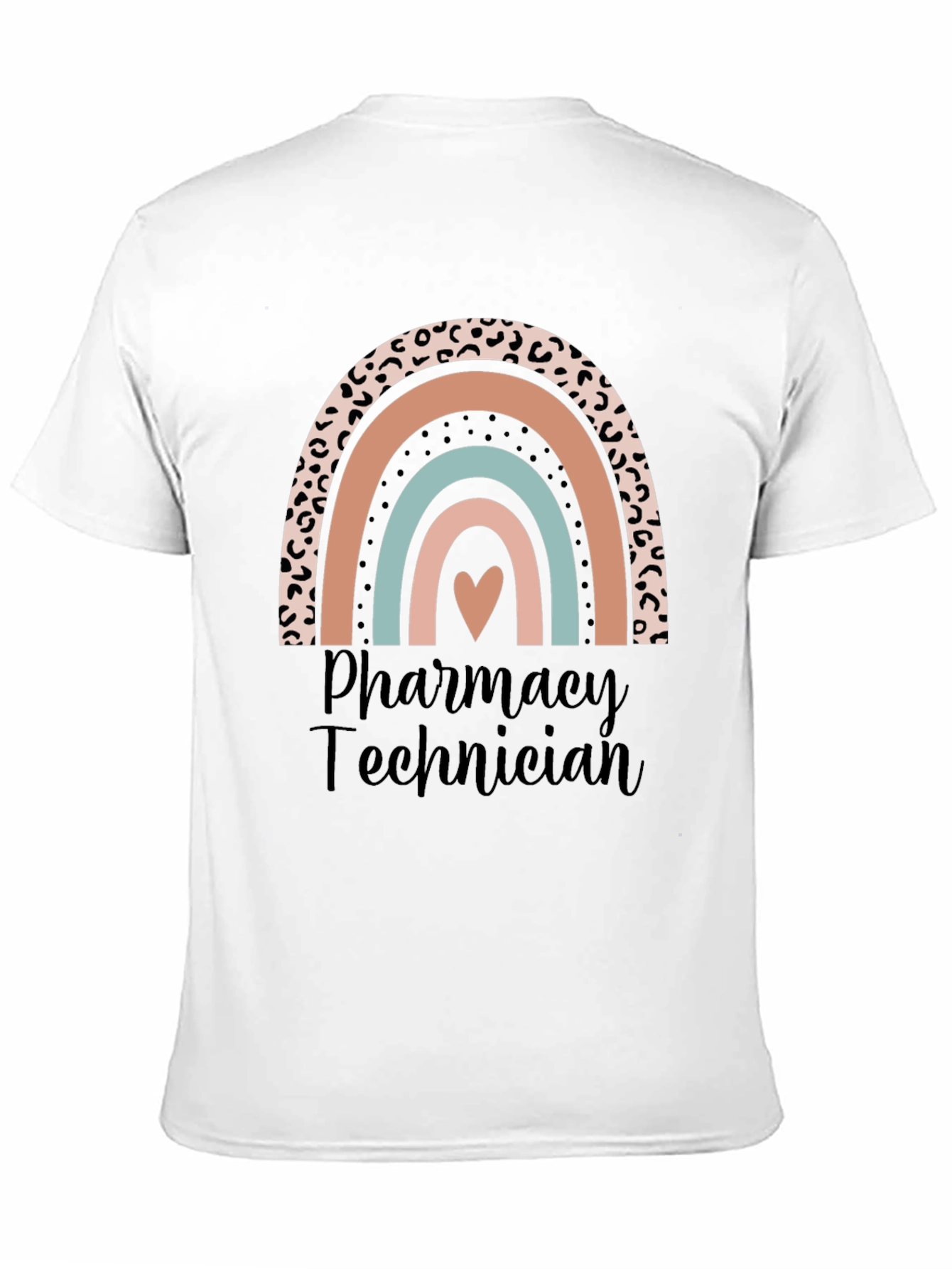 Pharmacy Technician Rainbow Heart T-Shirt