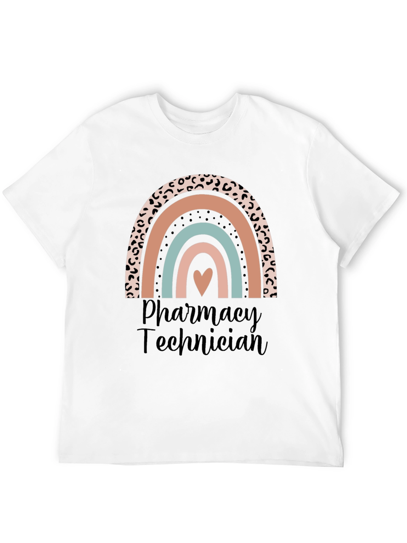 Pharmacy Technician Rainbow Heart T-Shirt