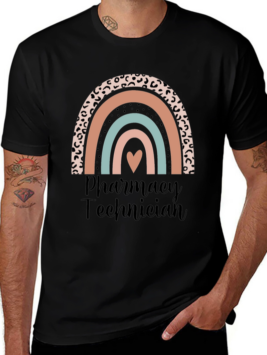 Pharmacy Technician Rainbow Heart T-Shirt