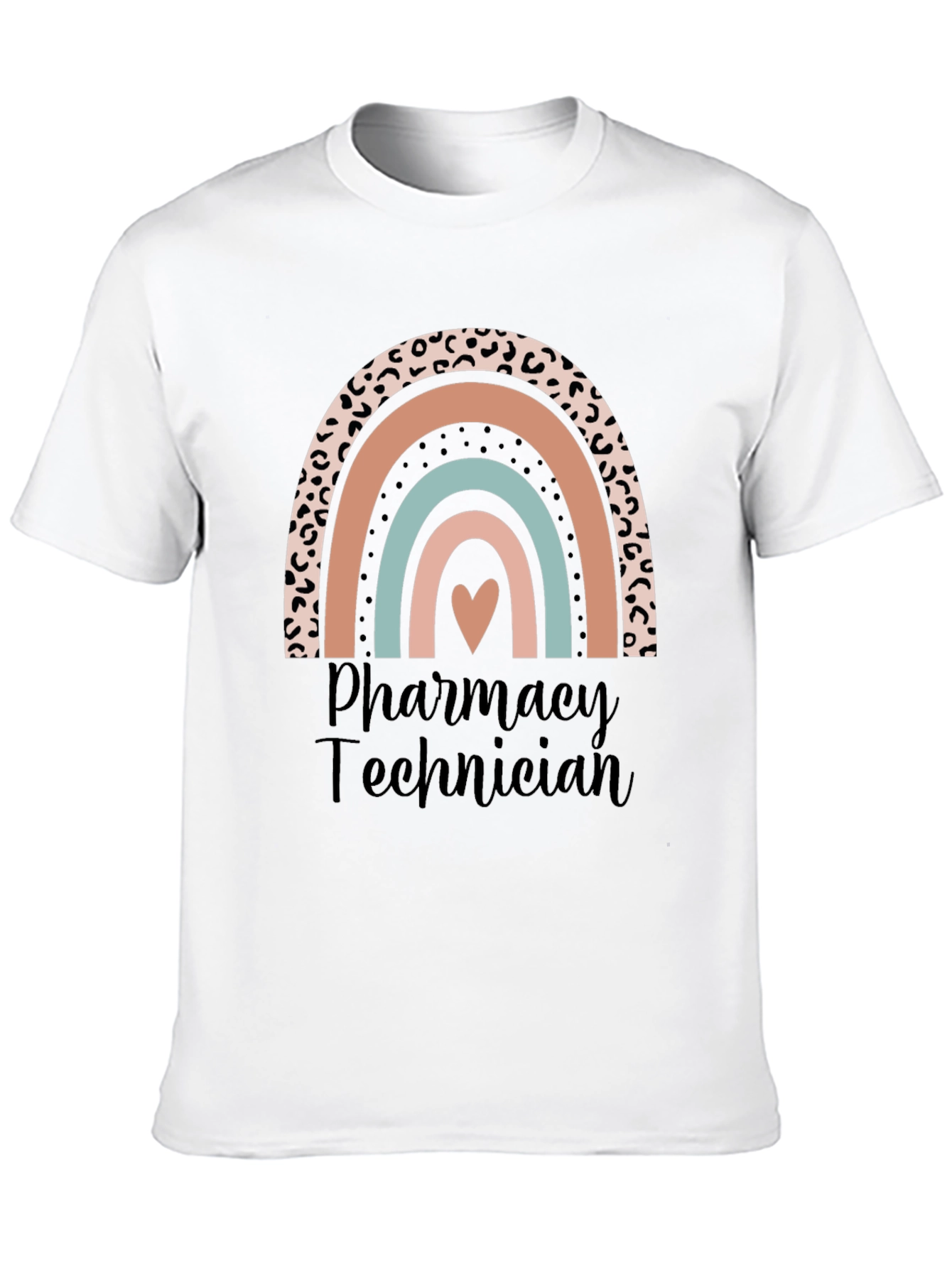Pharmacy Technician Rainbow Heart T-Shirt