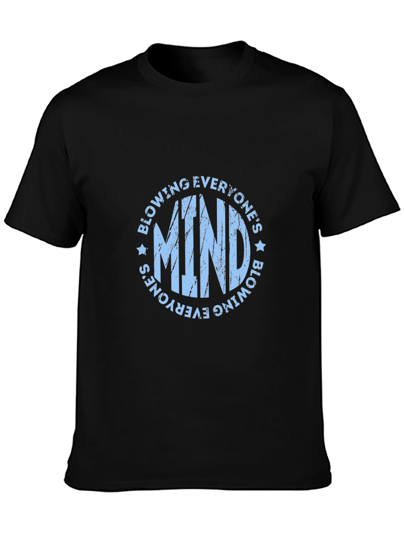 Mind Blowing Graphic Tee | Black Cotton T-Shirt
