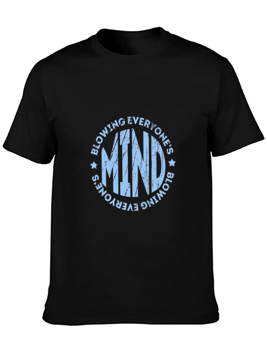 Mind Blowing Graphic Tee | Black Cotton T-Shirt