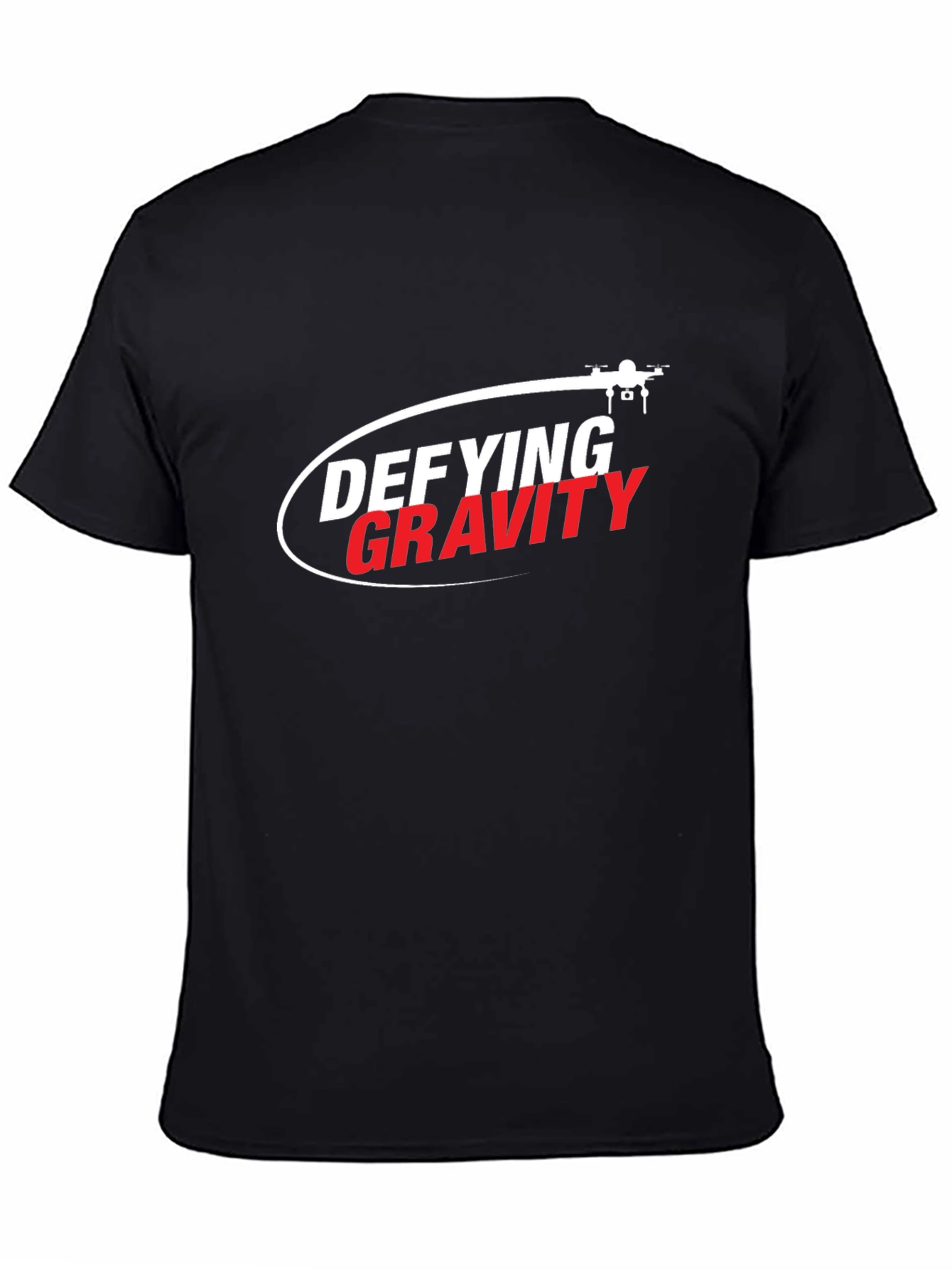 Defying Gravity Drone Graphic Tee - Black
