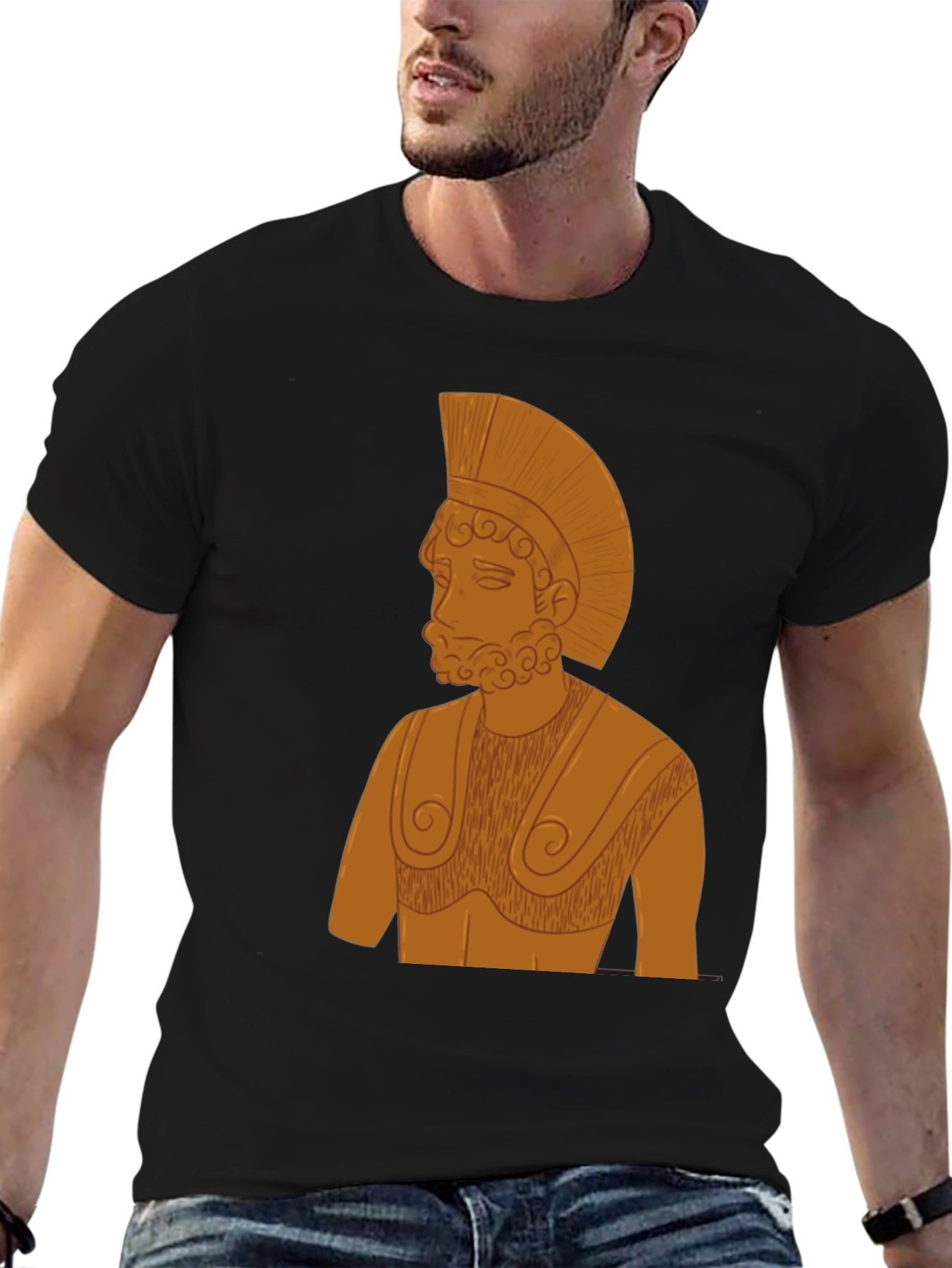 Spartan Warrior Graphic T-Shirt - Classic Style
