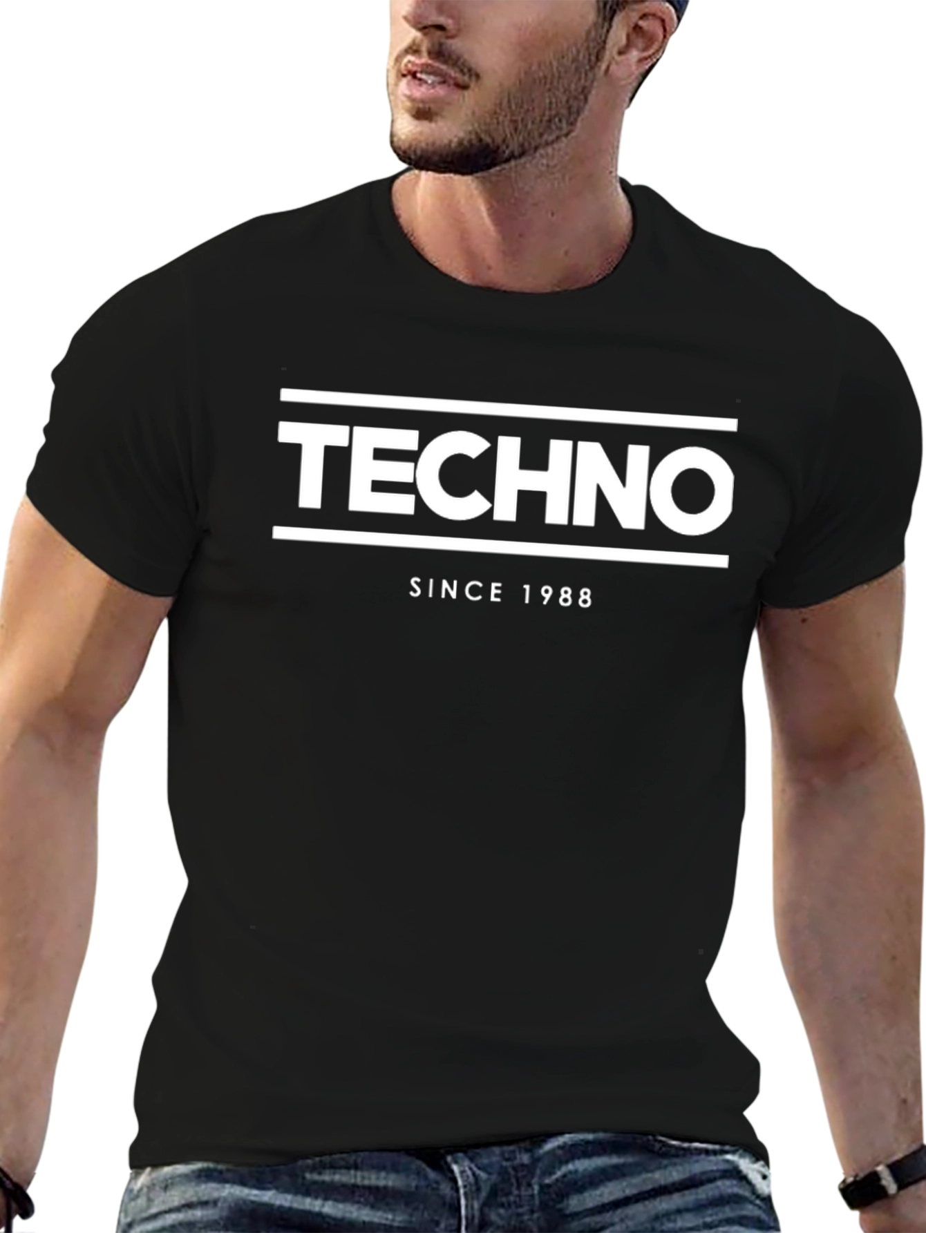 Techno Since 1988 Mens Black T-Shirt