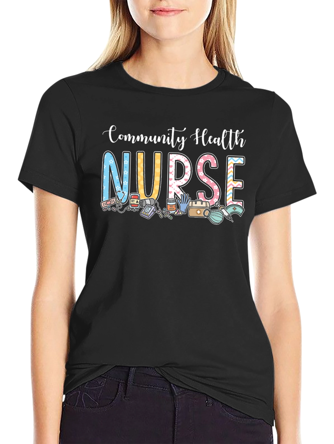 Community Health Nurse Graphic T-Shirt