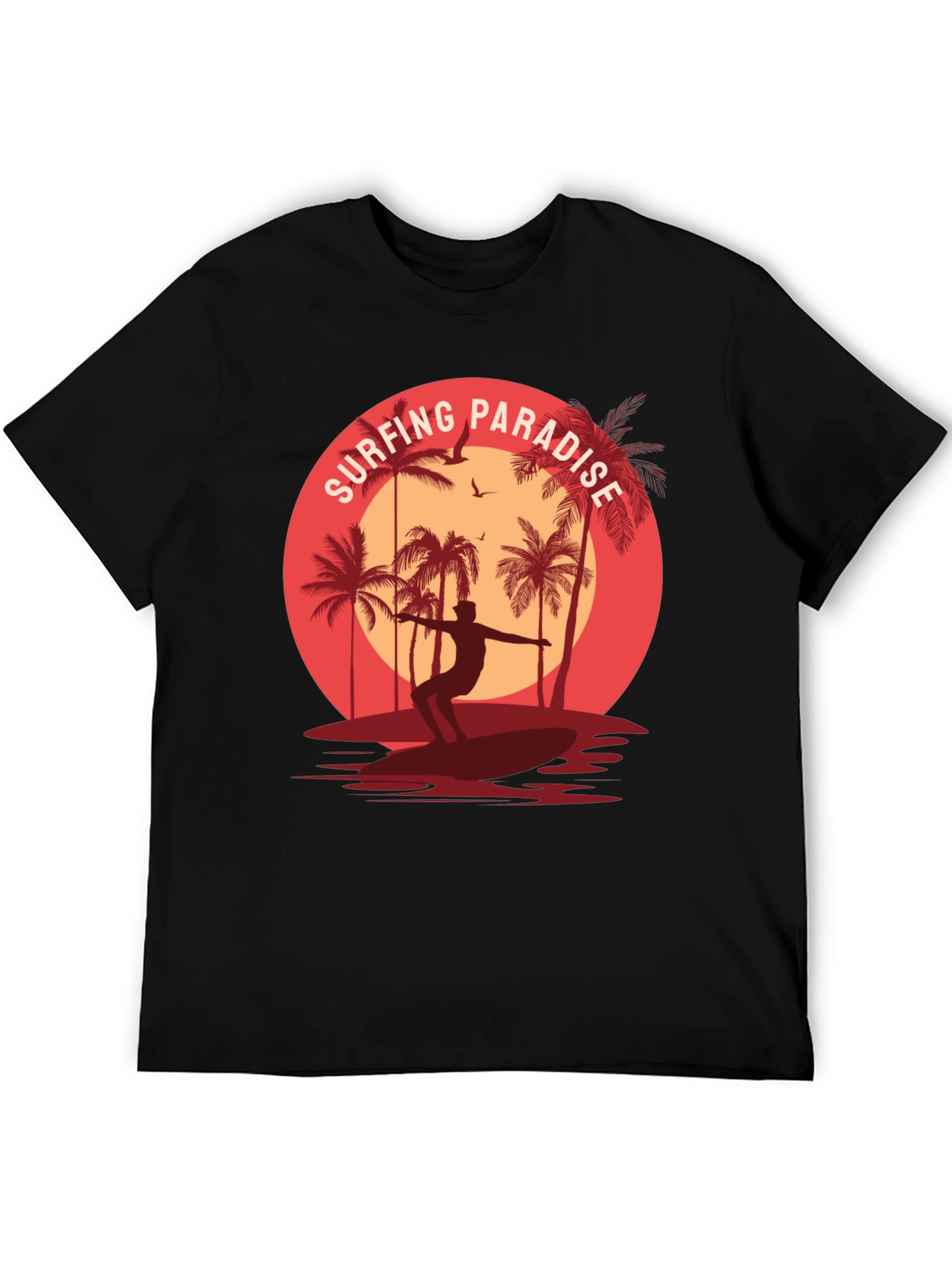 Surfing Paradise Graphic Tee - Coastal Style