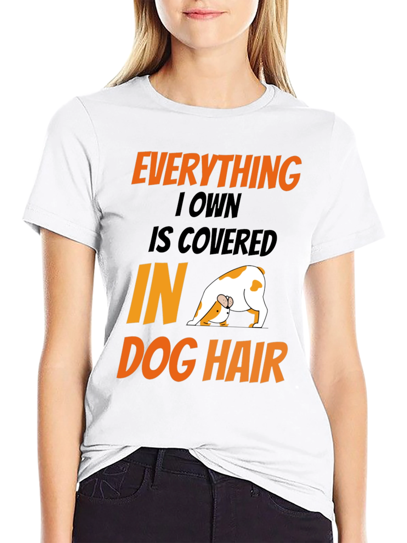 Dog Hair T-Shirt: Funny Dog Lover Tee