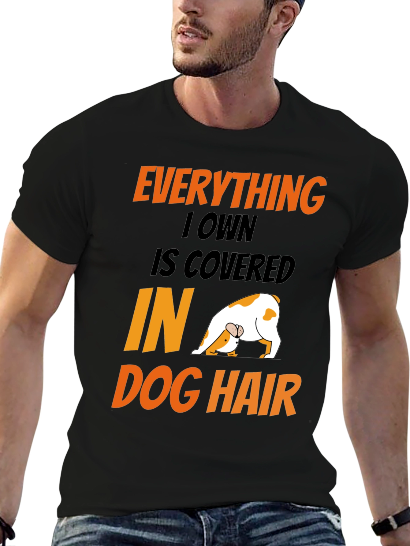 Dog Hair T-Shirt: Funny Dog Lover Tee